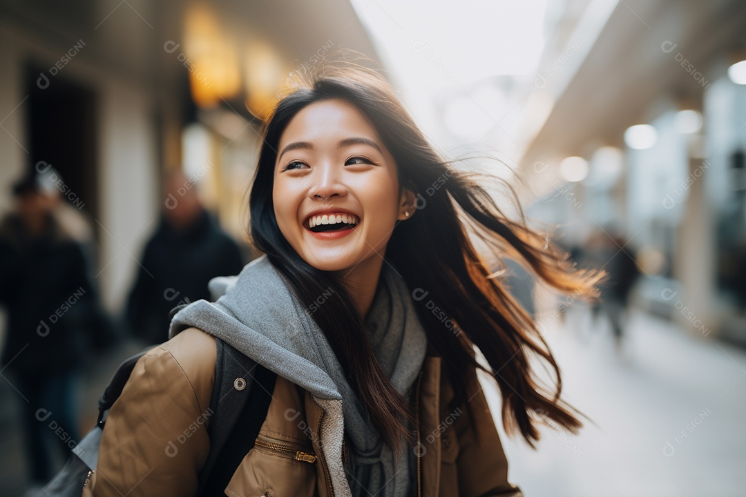 Linda mulher asiática