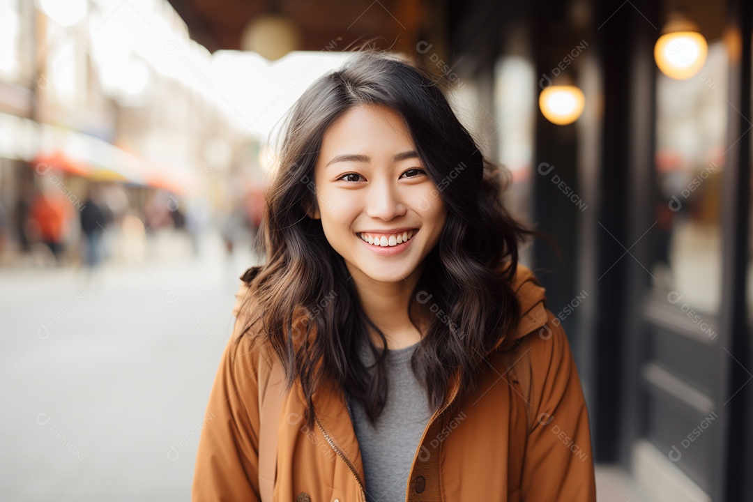 Linda mulher asiática