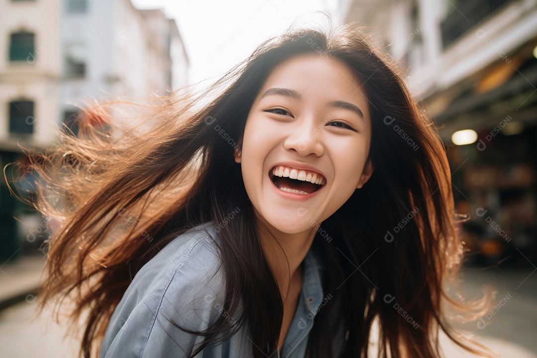 Linda mulher asiática