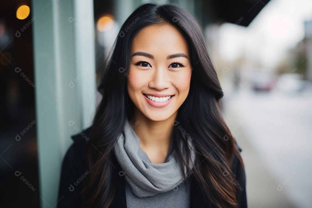 Linda mulher asiática