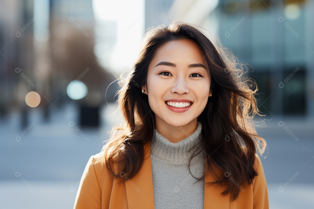 Linda mulher asiática