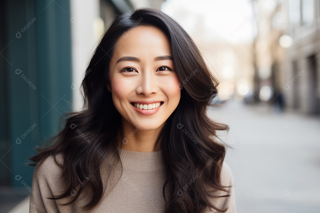 Linda mulher asiática