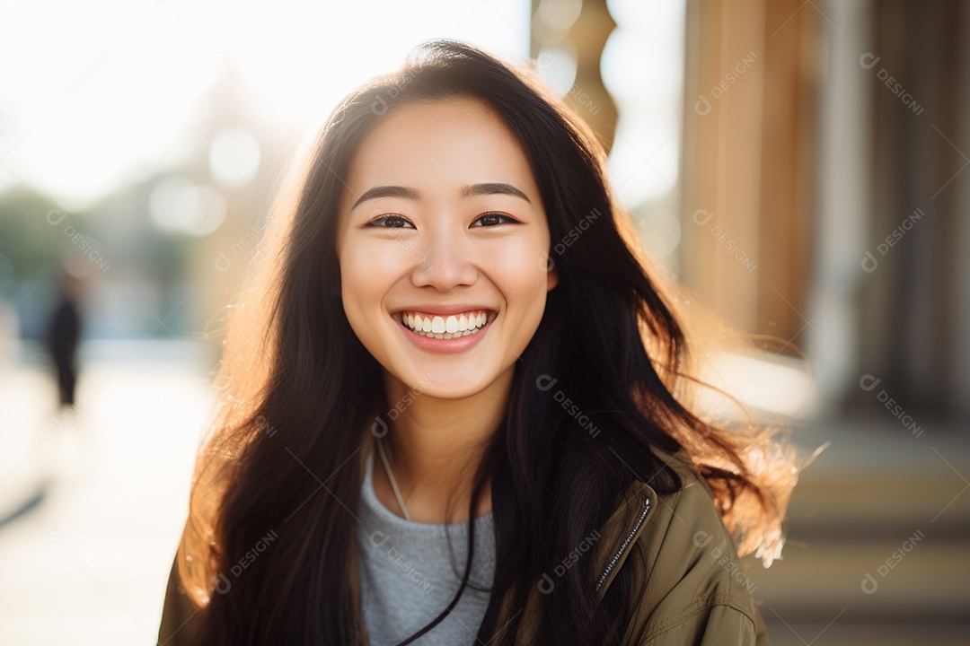 Linda mulher asiática