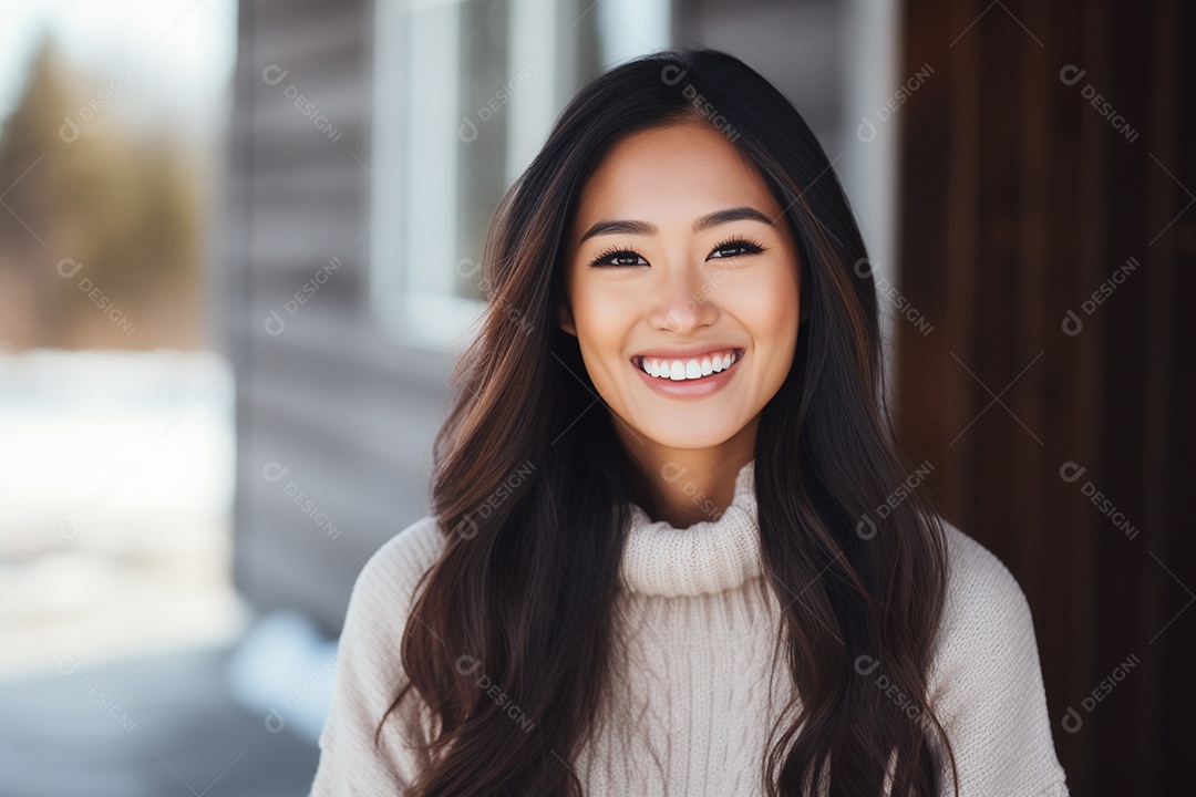 Linda mulher asiática