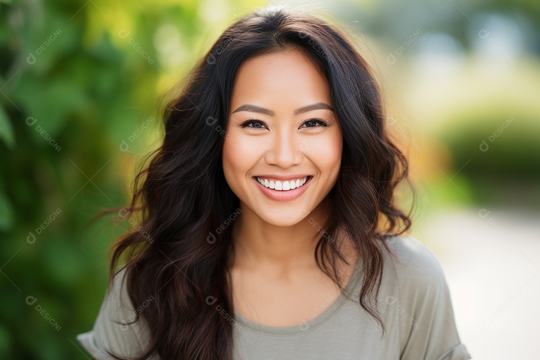 Linda mulher asiática