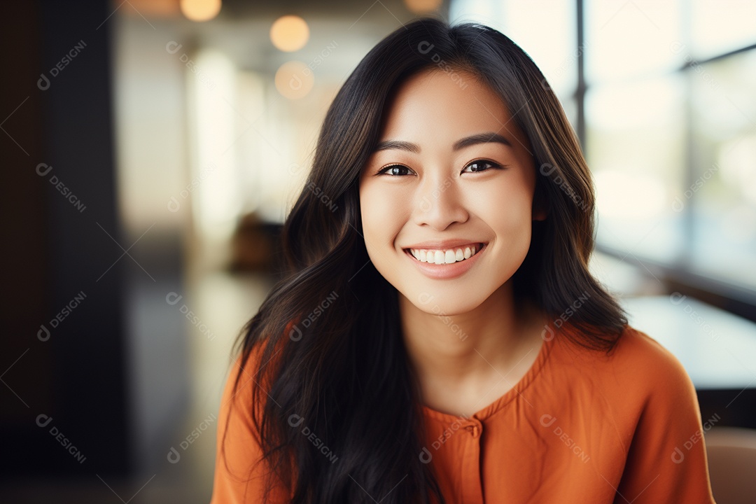 Linda mulher asiática