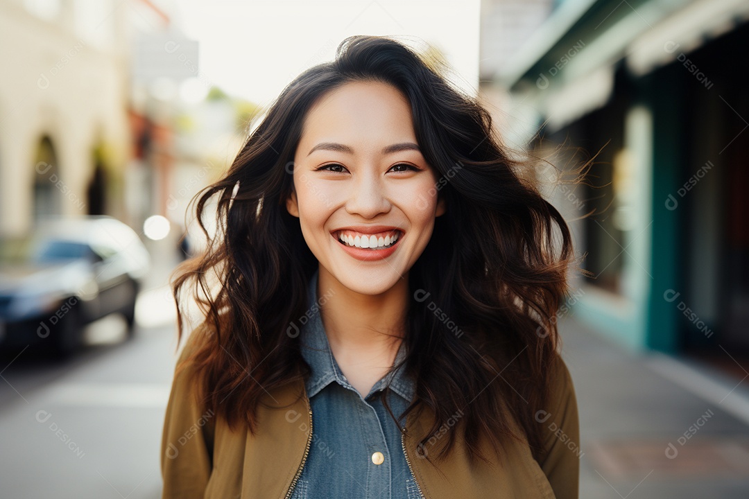 Linda mulher asiática