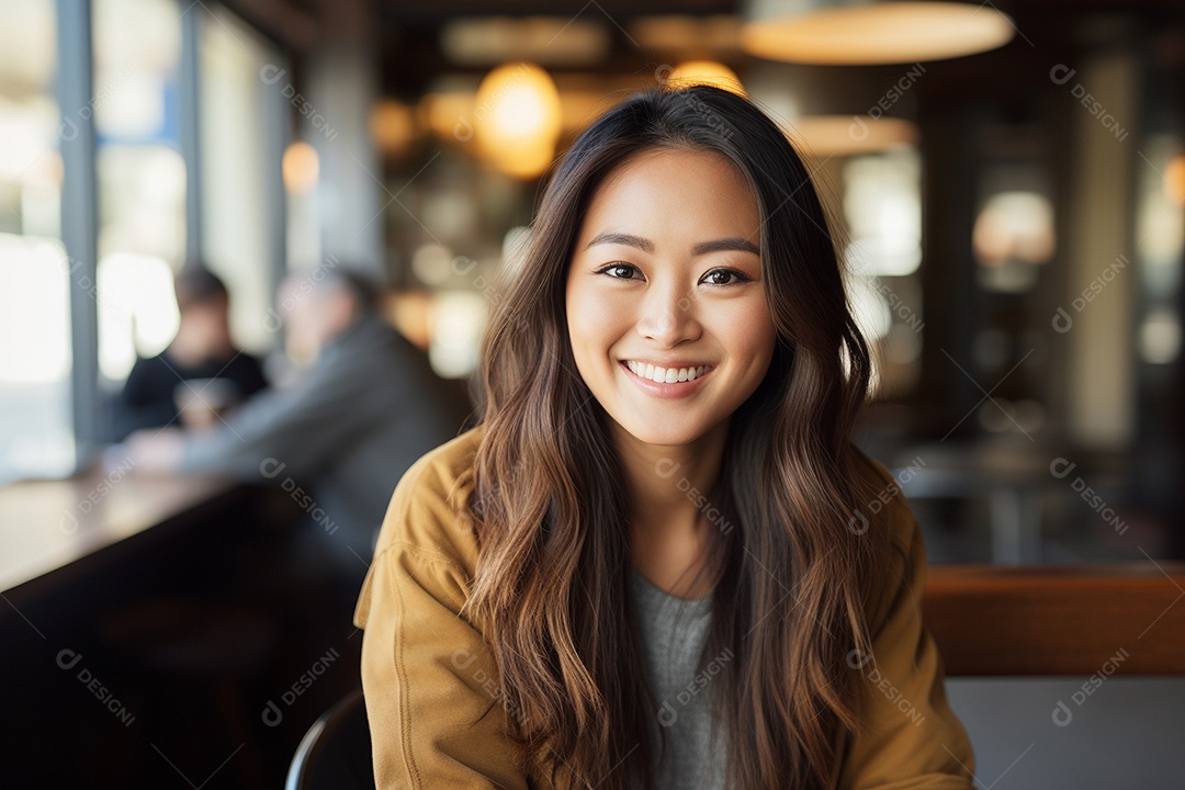 Linda Mulher Asiática