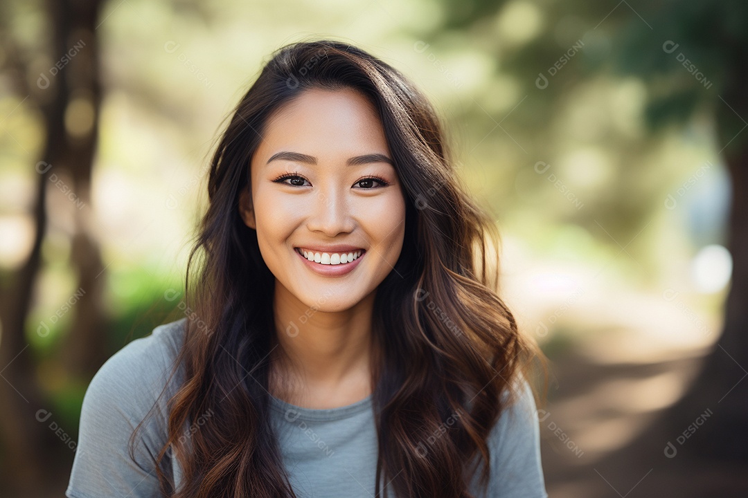 Linda Mulher Asiática