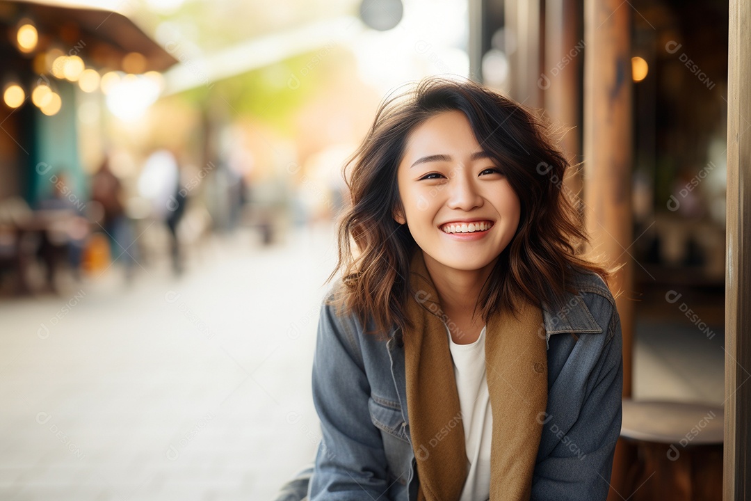 Linda Mulher Asiática