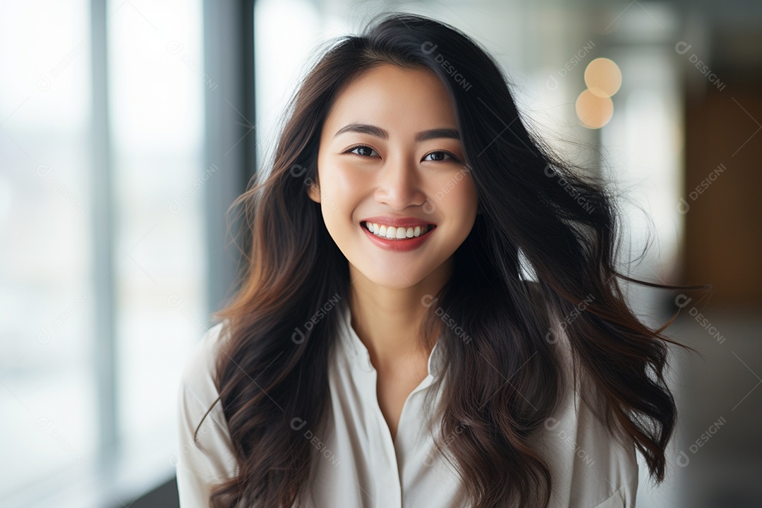 Linda Mulher Asiática