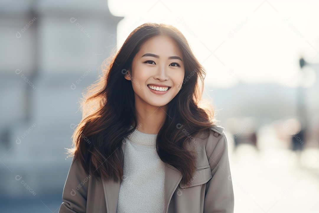 Linda Mulher Asiática