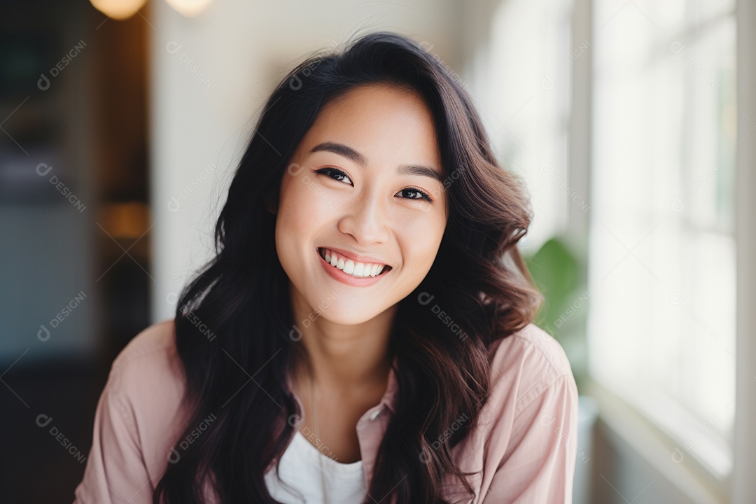 Linda Mulher Asiática