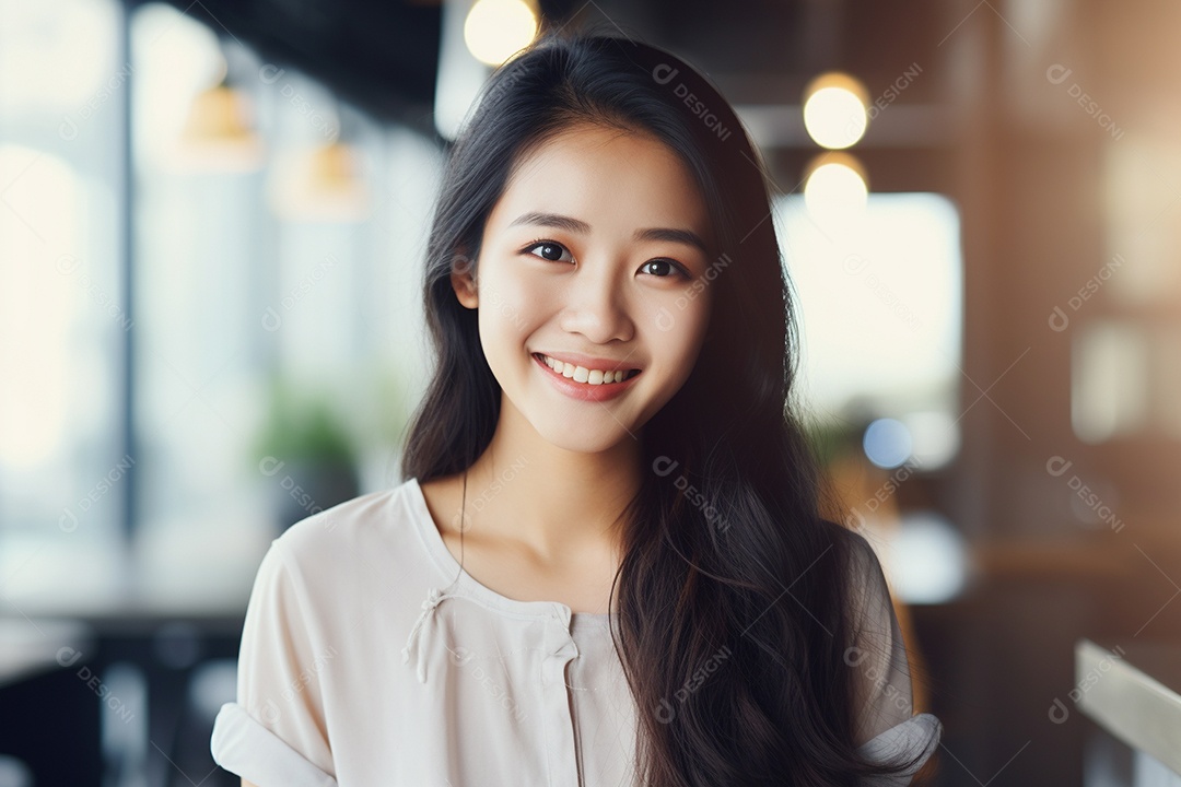 Linda Mulher Asiática