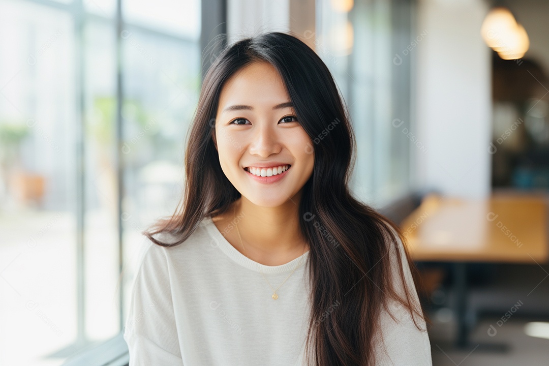 Linda Mulher Asiática