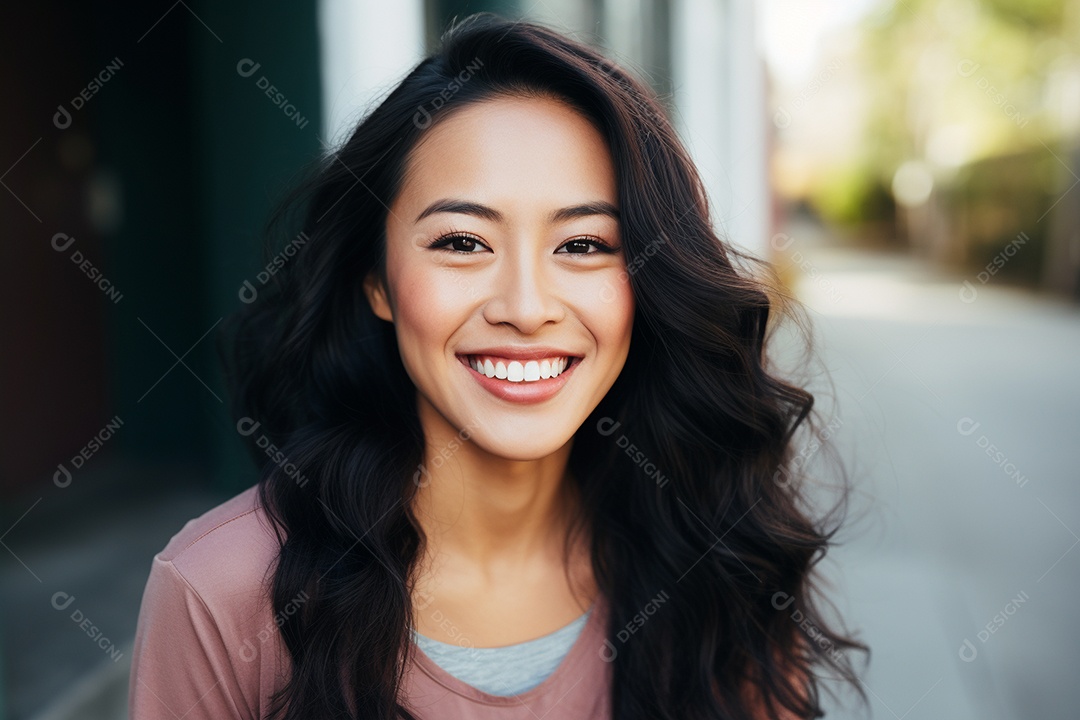 Linda Mulher Asiática