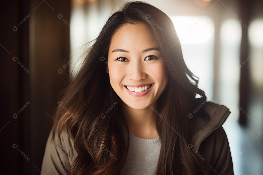 Linda Mulher Asiática