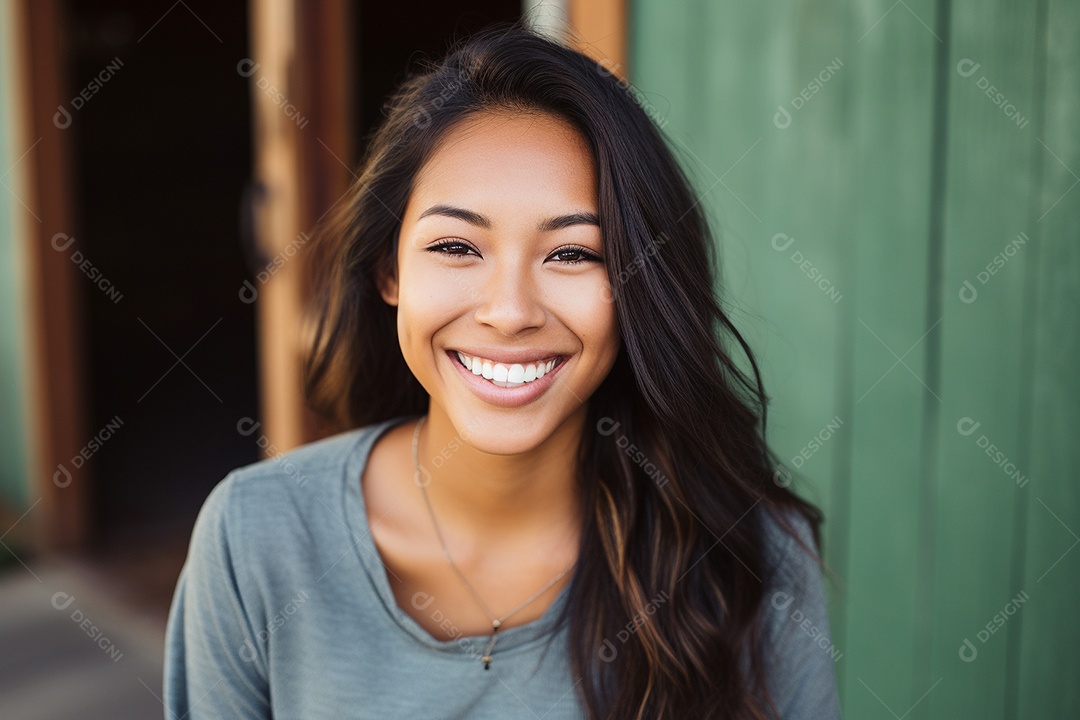 Linda Mulher Asiática