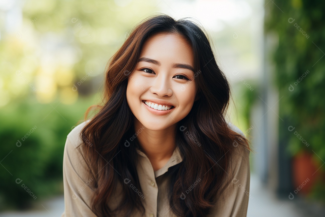 Linda Mulher Asiática