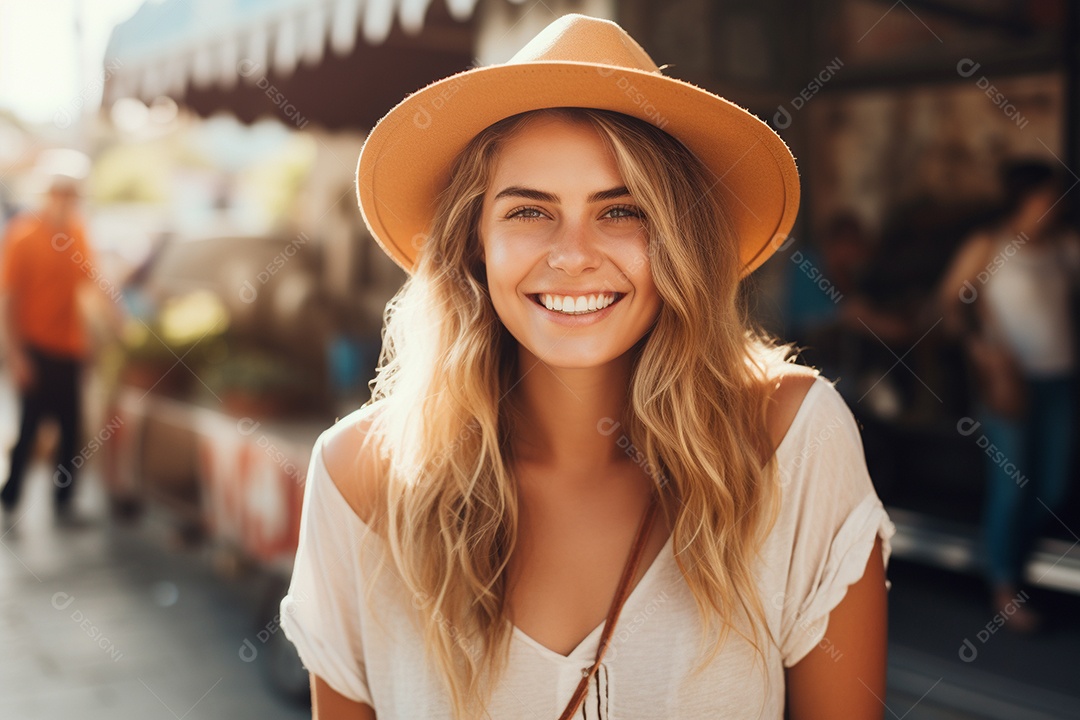 Linda mulher europeia