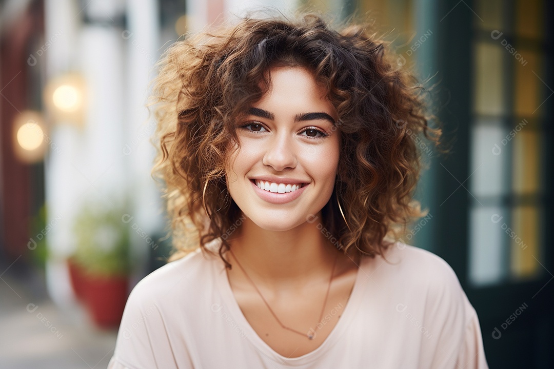 Linda mulher europeia