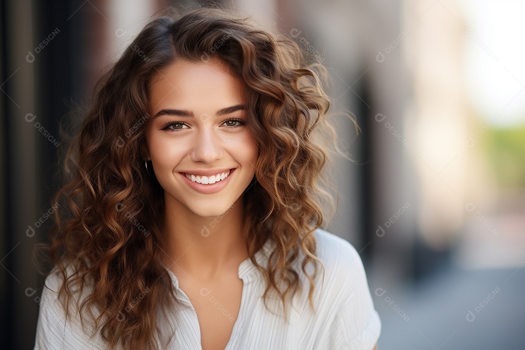 Linda mulher europeia