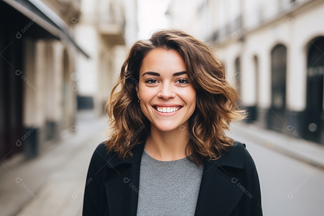 Linda mulher europeia