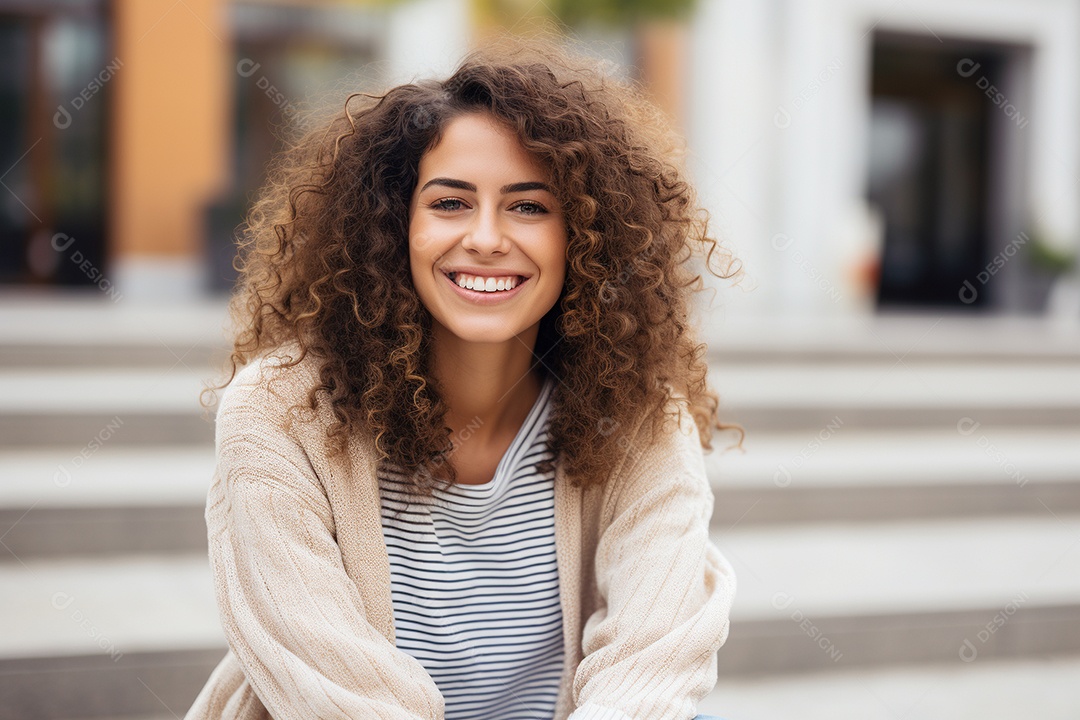 Linda mulher europeia