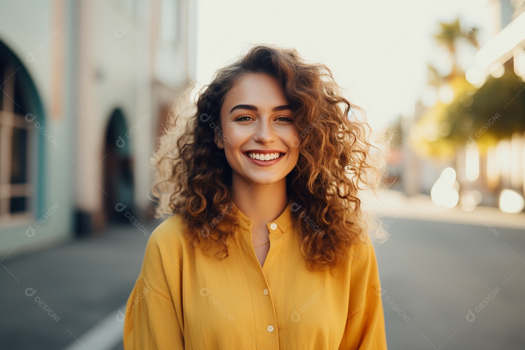 Linda mulher europeia