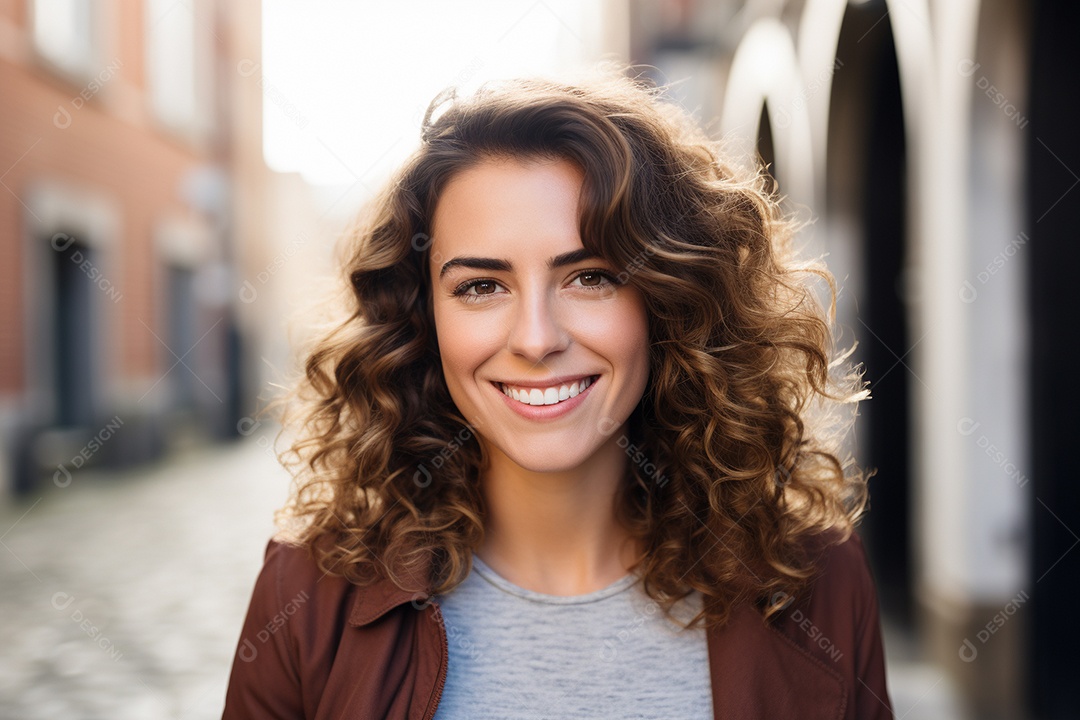 Linda mulher europeia