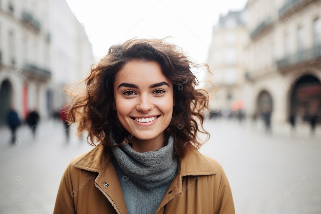 Linda mulher europeia