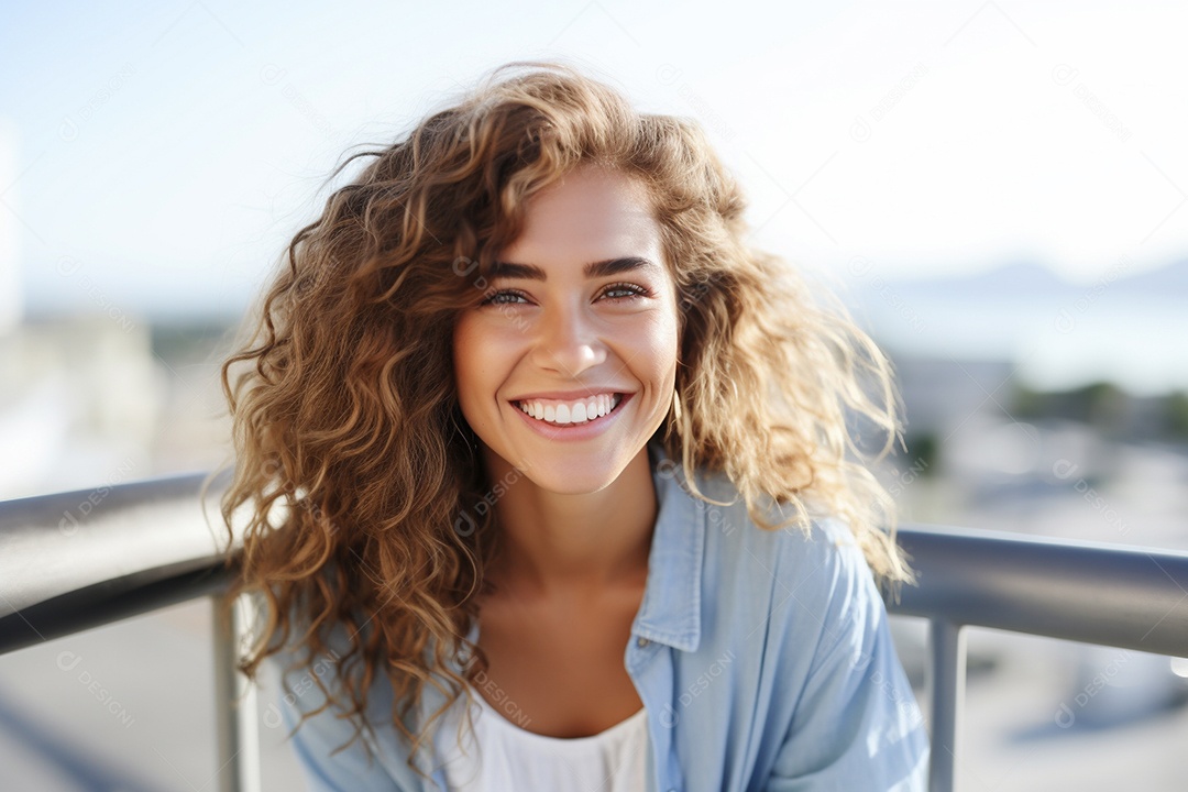 Linda mulher europeia