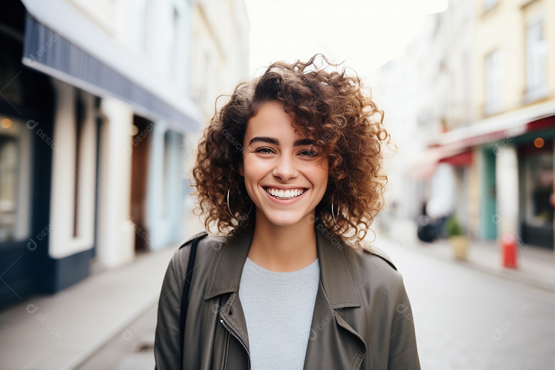 Linda mulher europeia