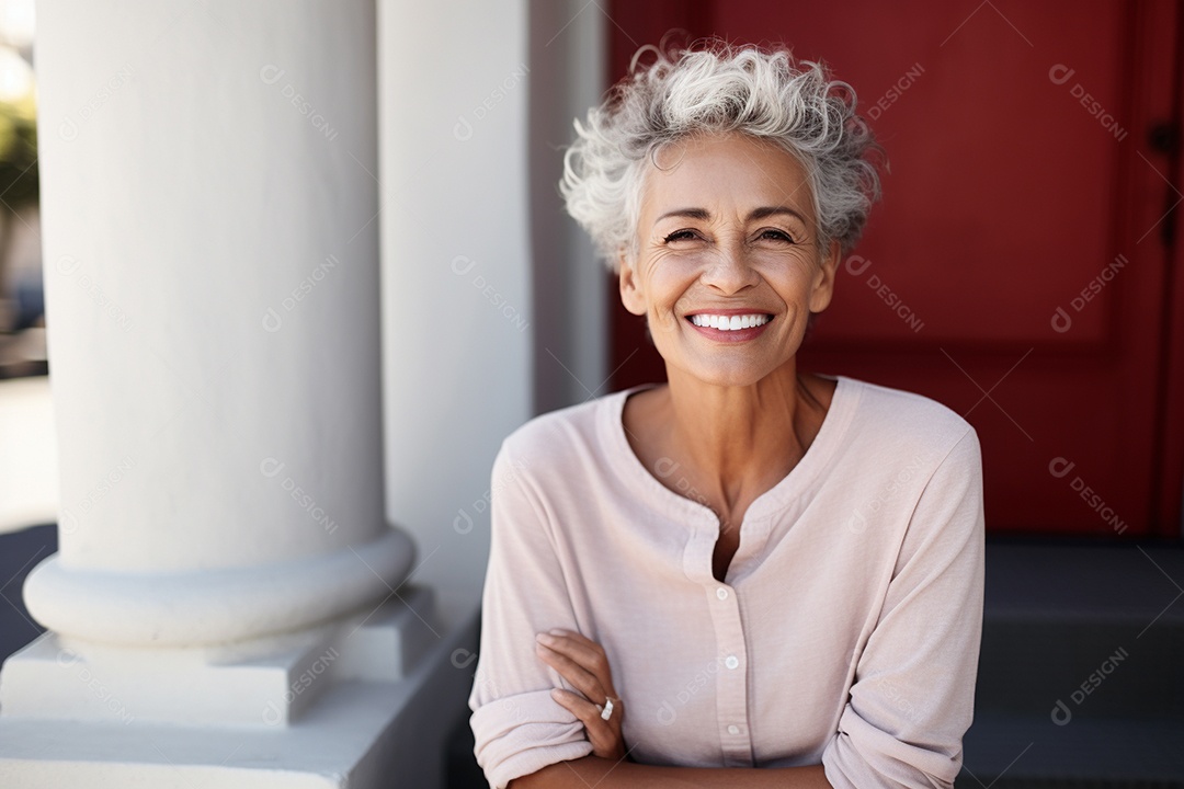 Linda mulher europeia