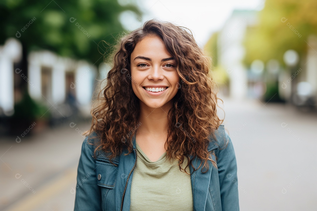 Linda mulher europeia