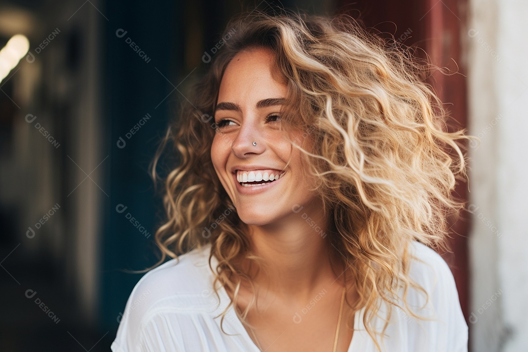 Linda mulher europeia