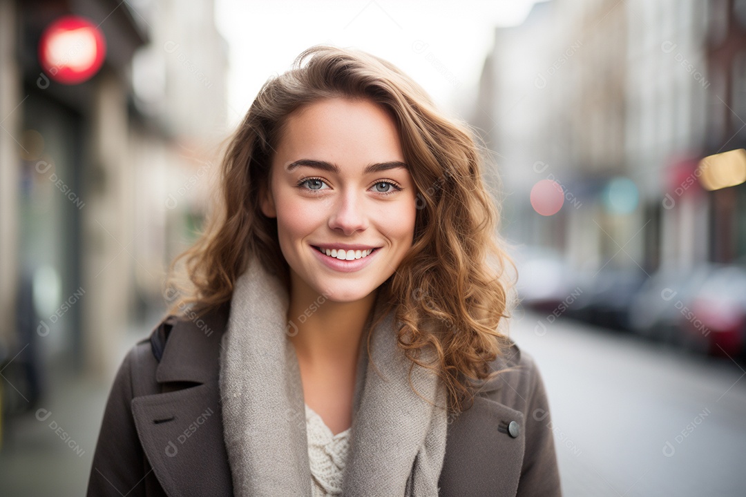 Linda mulher europeia