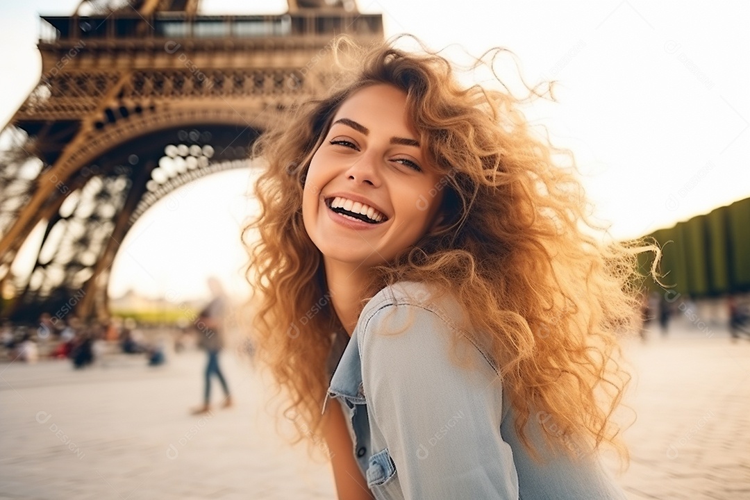 Linda mulher europeia