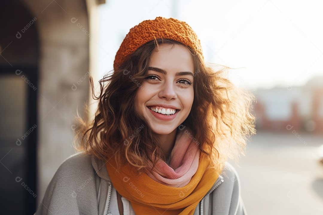 Linda mulher europeia