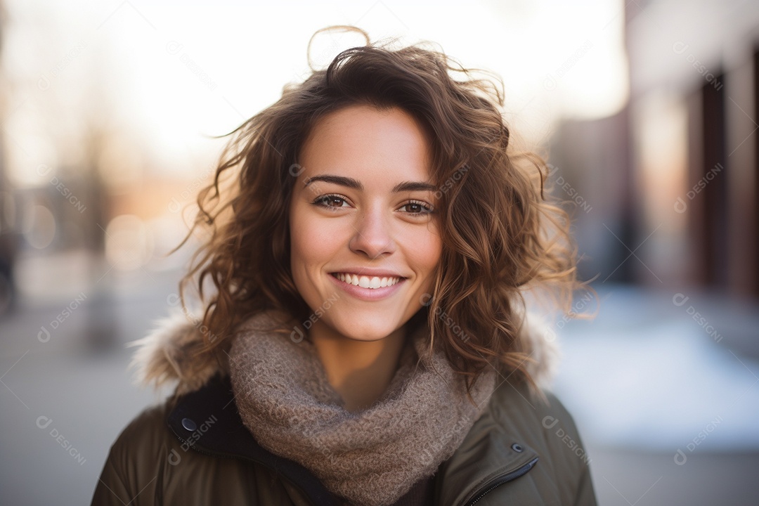 Linda mulher europeia