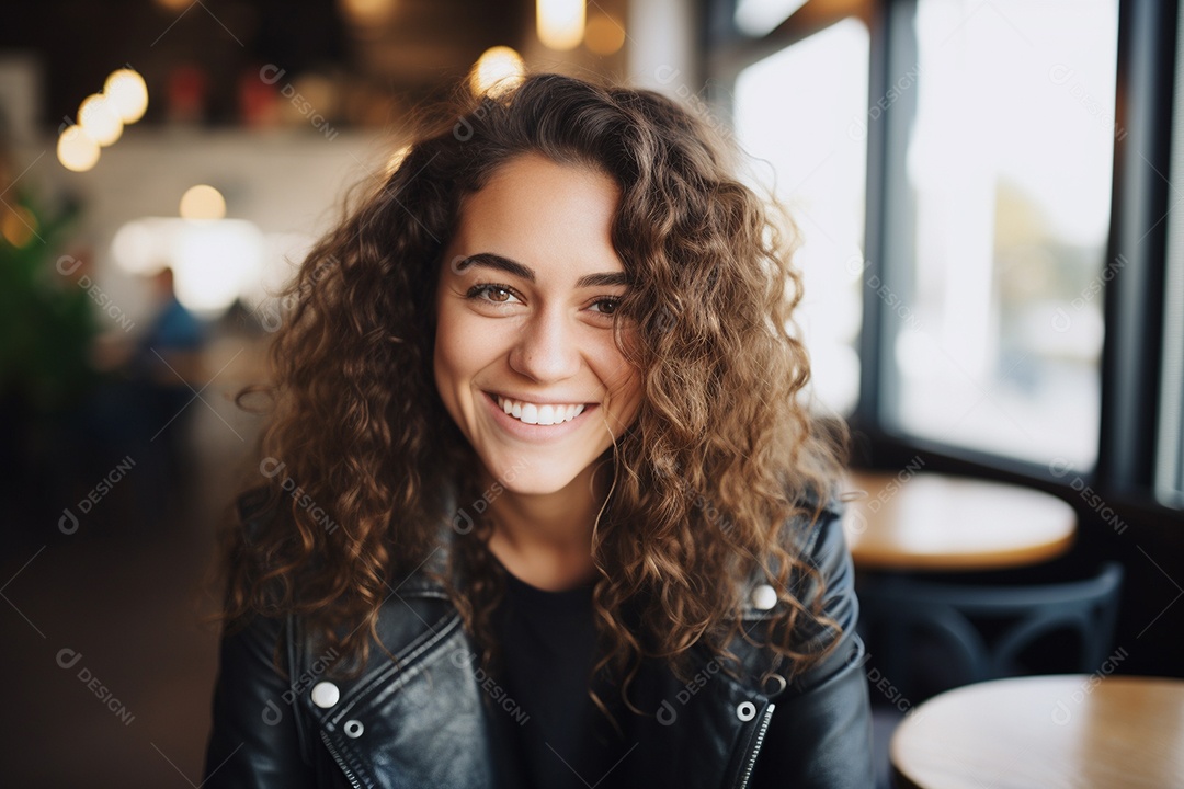 Linda mulher europeia