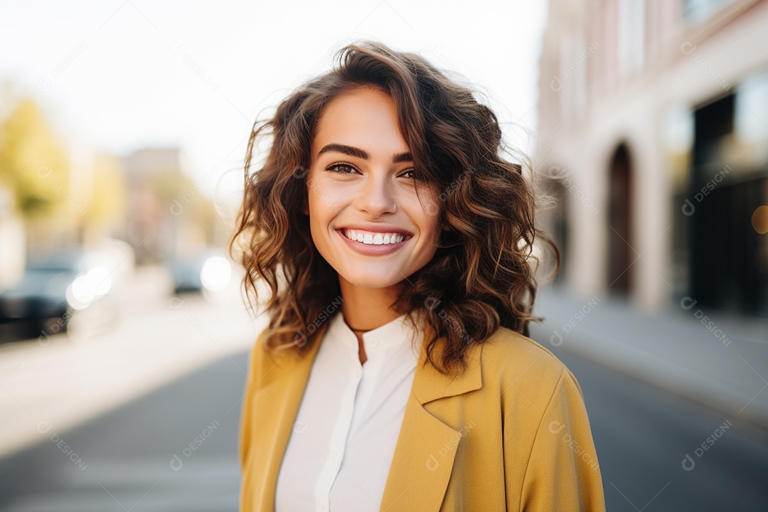 Linda mulher europeia