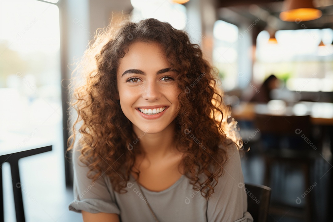 Linda mulher europeia