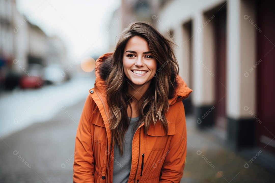 Linda mulher europeia