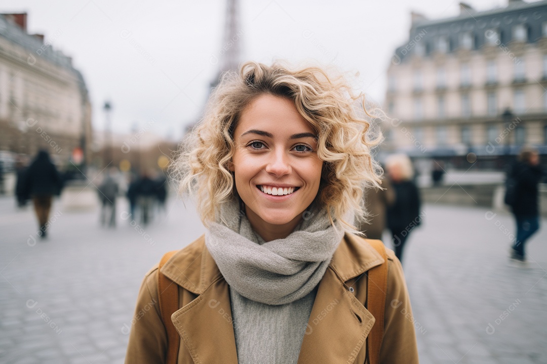 Linda mulher europeia