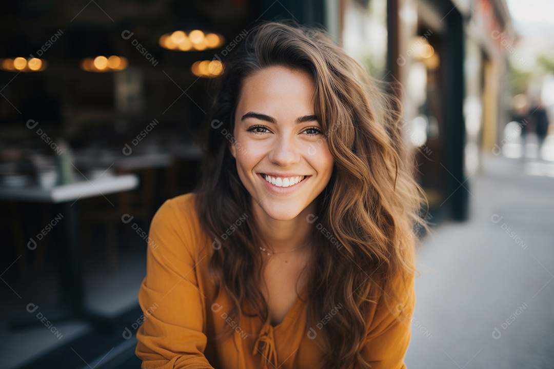 Linda mulher europeia