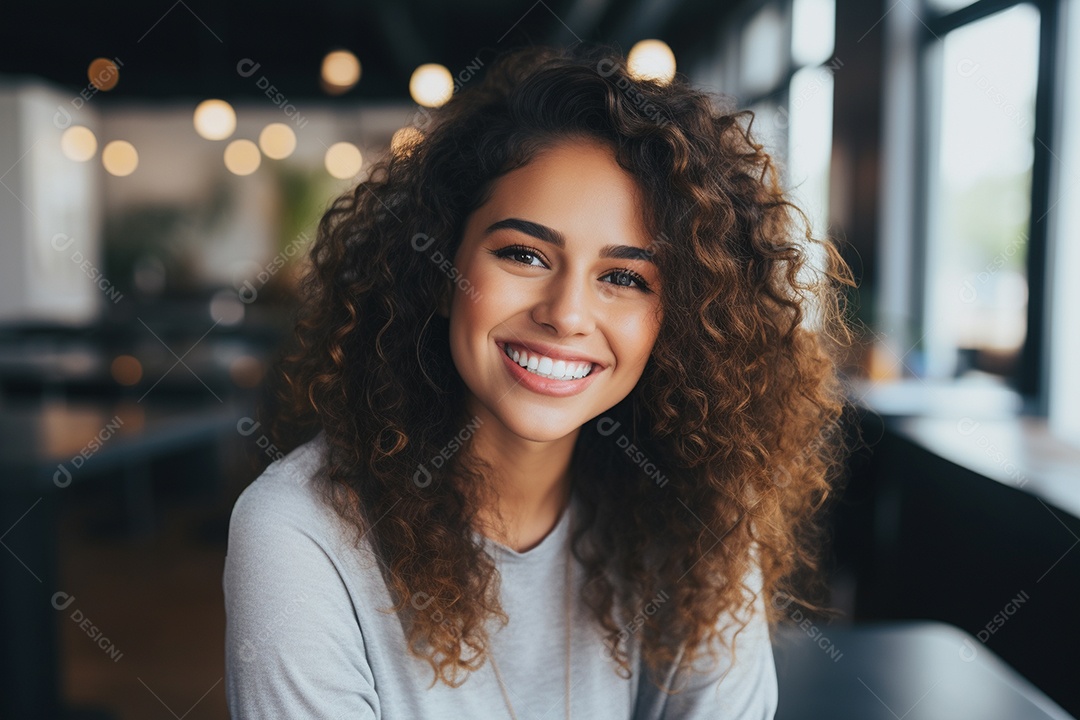 Linda mulher europeia