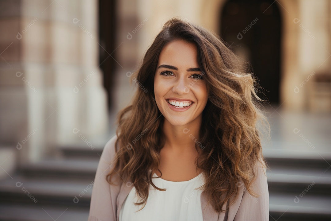 Linda mulher europeia