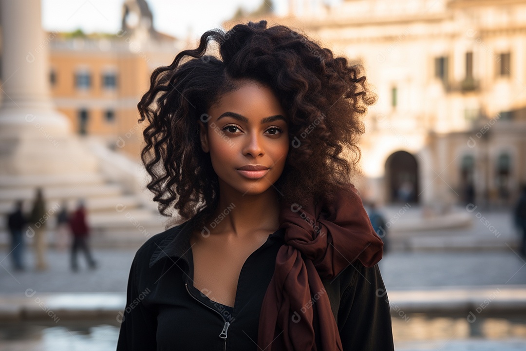 Mulher turista de Roma