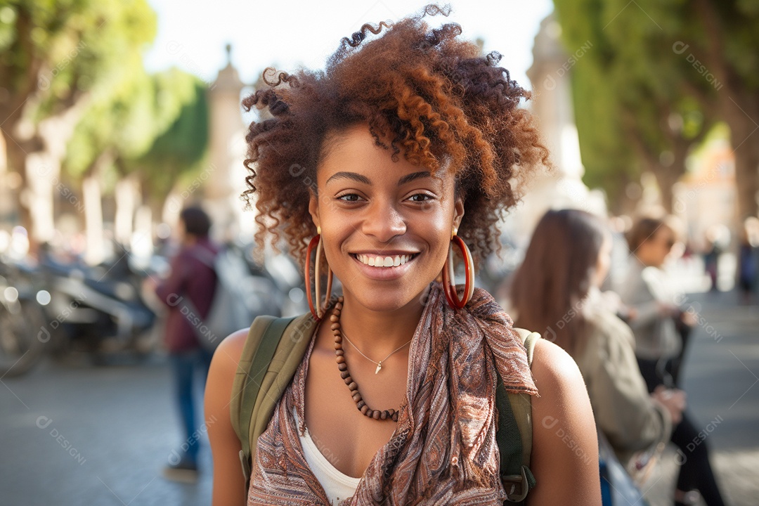 Mulher turista de Roma